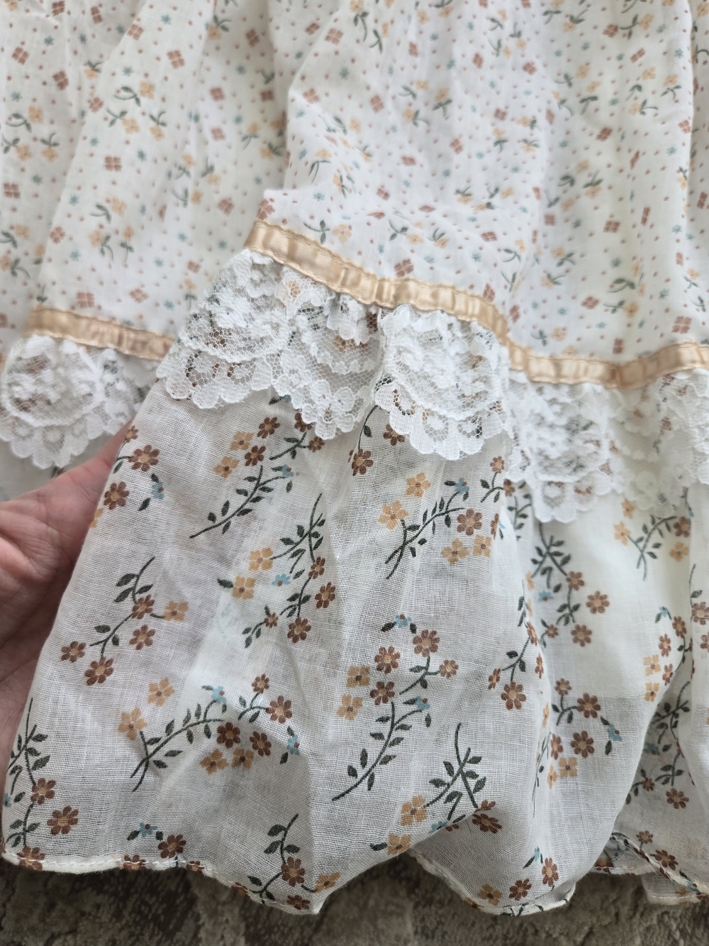 Gold Label Gunne Sax by Jessica San Fransisco Vintage 70s Calico Maxi Dress - Picture 6 of 13